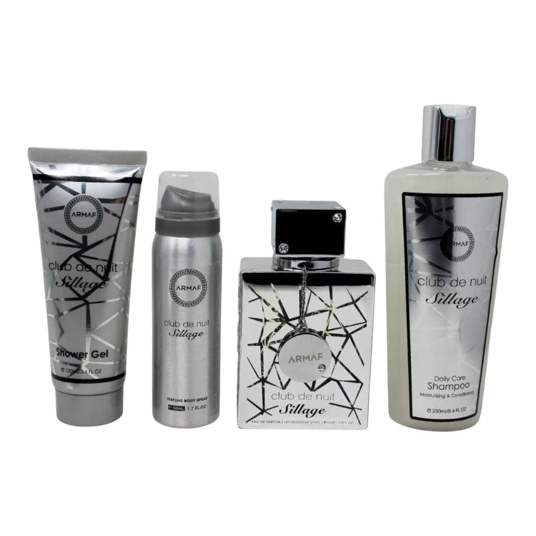 ARMAF CLUB DE NUIT SILLAGE GIFT SET FOR MEN 4 PIEZAS