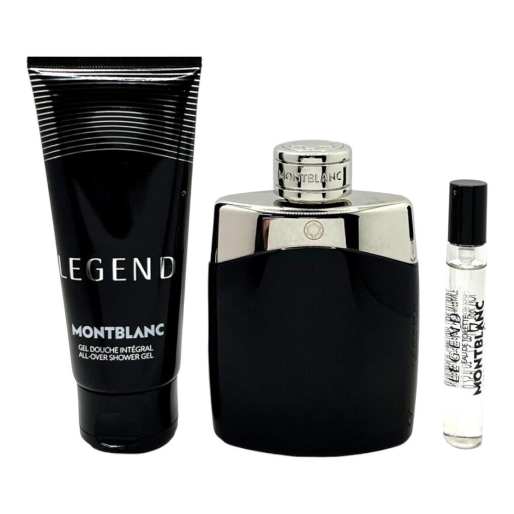 MONTBLANC SET LEGEND 100 ML+7.5 ML+SHOWER GEL 100 ML 3 PIEZAS