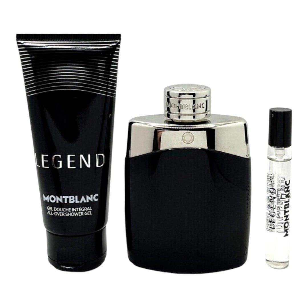 MONTBLANC SET LEGEND 100 ML+7.5 ML+SHOWER GEL 100 ML 3 PIEZAS