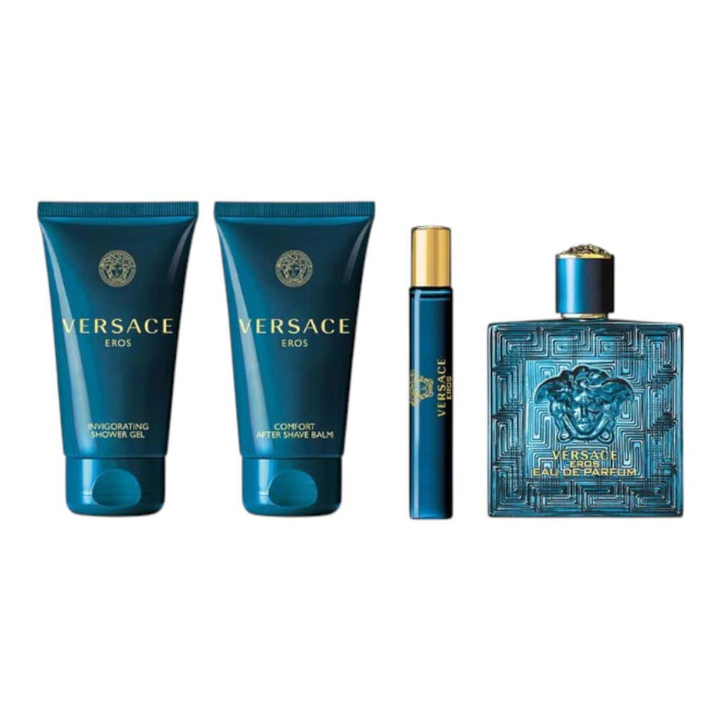 VERSACE EROS EDP GIFT SET 4 PIEZAS