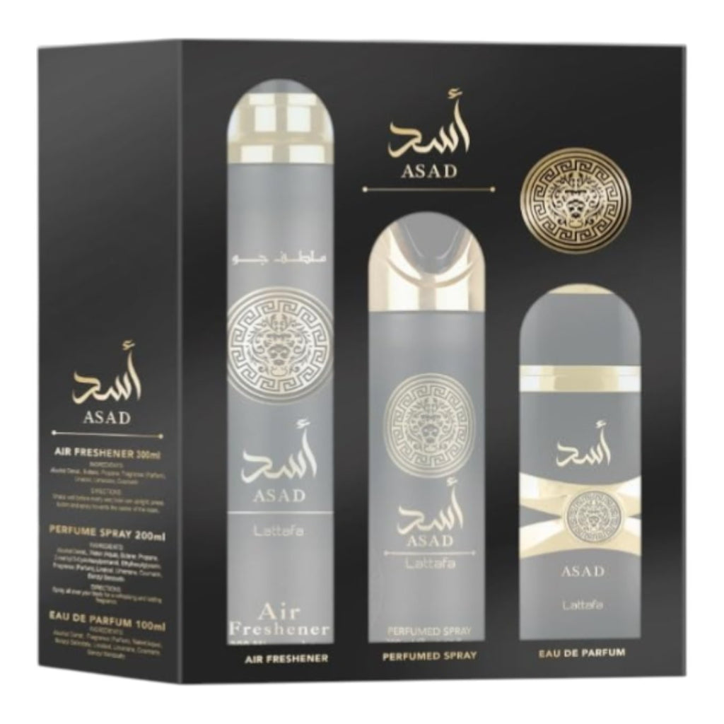 LATTAFA ASAD GIFT SET 3 PIEZAS