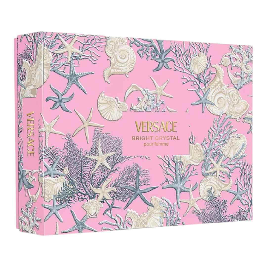 VERSACE GIFT SET BRIGHT CRYSTAL POUR FEMME 4 PIEZAS