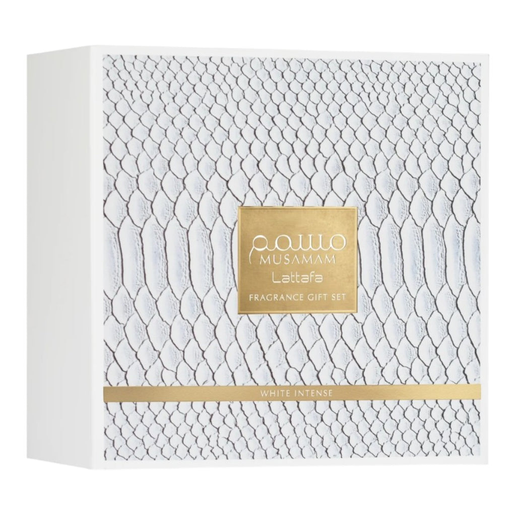 LATTAFA GIFT SET MUSAMAM WHITE INTENSE EDP 3 PIEZAS