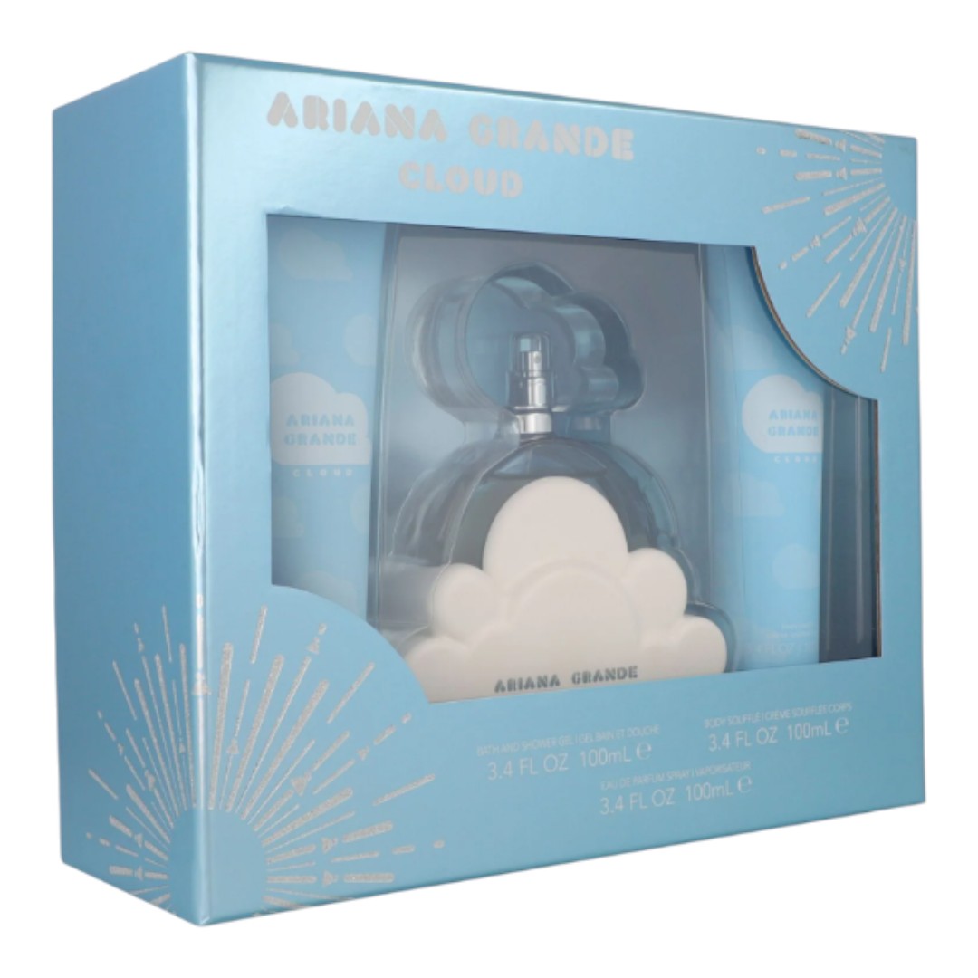 ARIANA GRANDE SET CLOUD 3 PIEZAS CREME&SHOWER