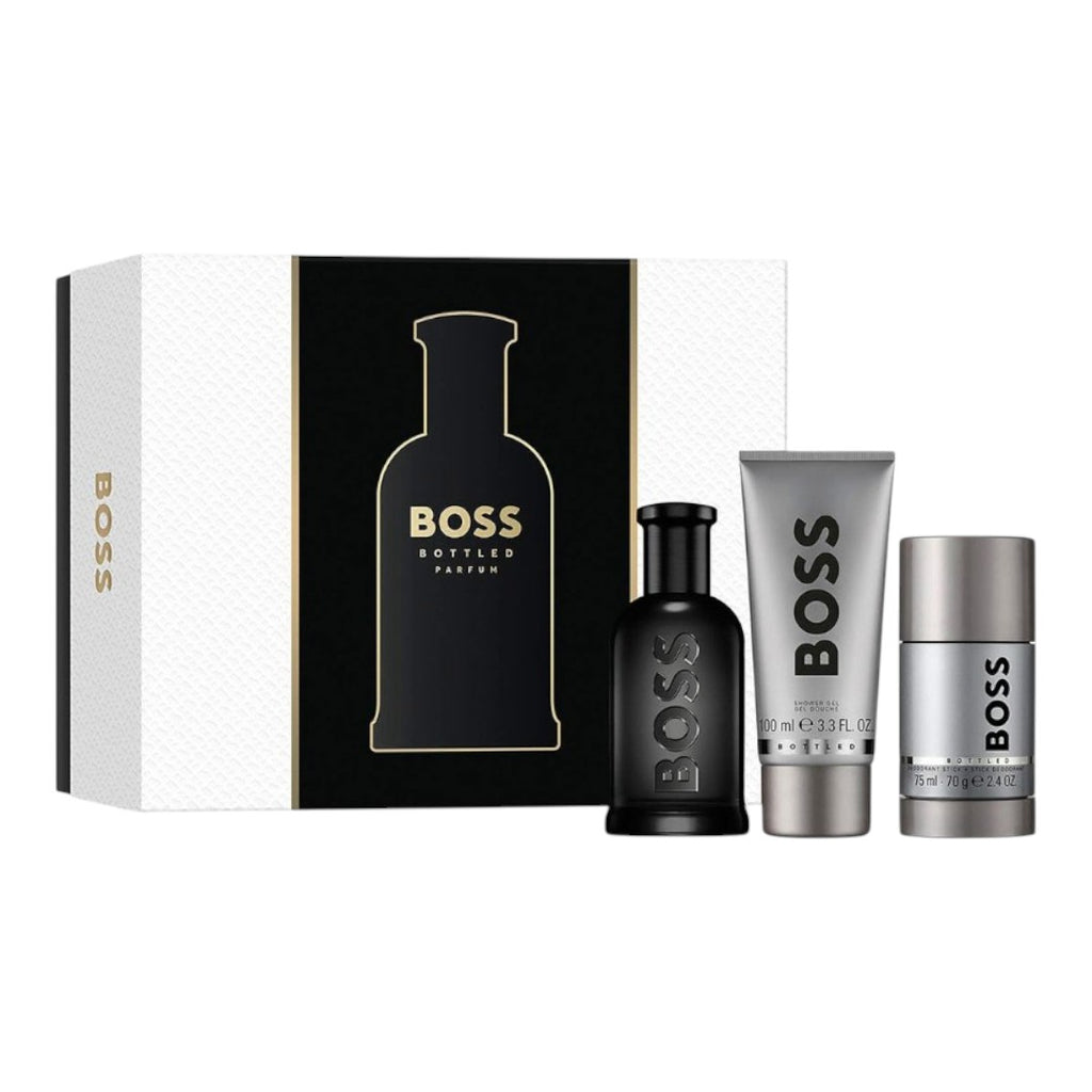 HUGO BOSS SET BOSS BOTTLED PARFUM 100 ML+SHOWER GEL+DESODORANTE