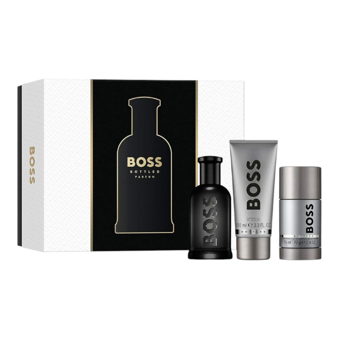 HUGO BOSS SET BOSS BOTTLED PARFUM 100 ML+SHOWER GEL+DESODORANTE