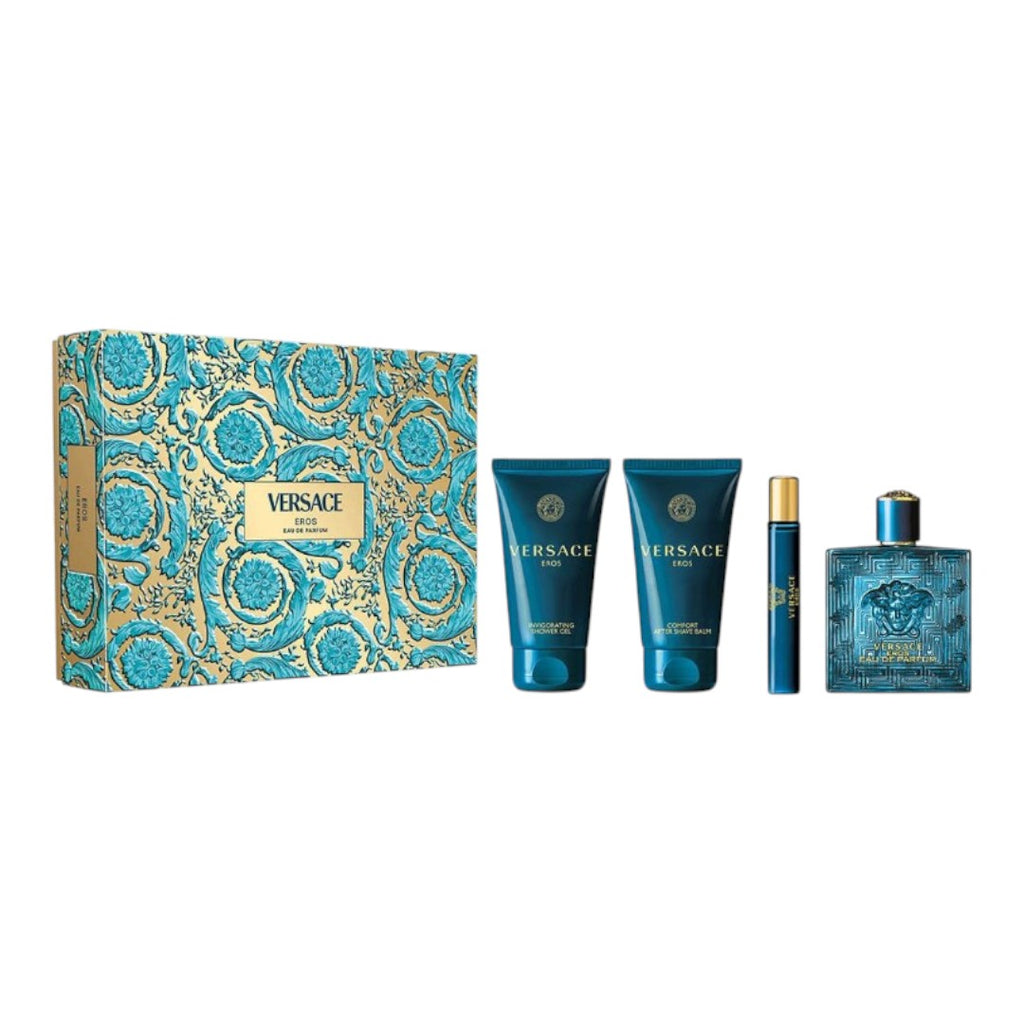 VERSACE EROS EDP GIFT SET 4 PIEZAS