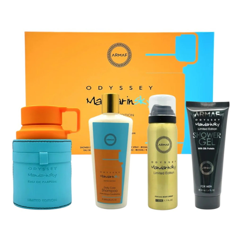 ARMAF ODYSSEY MANDARIN SKY GIFT SET FOR MEN 4 PIEZAS